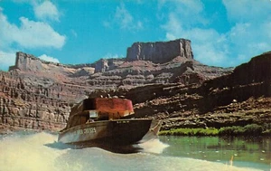 Tex's Colorado River Cruises Jet Boat Ride Canyon Lands Moab, UT 1960s Postcard - Bild 1 von 2