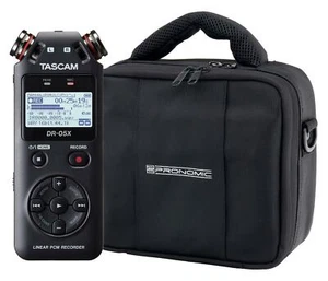 Tascam DR-05X Digitalrecorder Set Stereo USB Interface Mikrofon SD MP3 Tasche - Bild 1 von 7