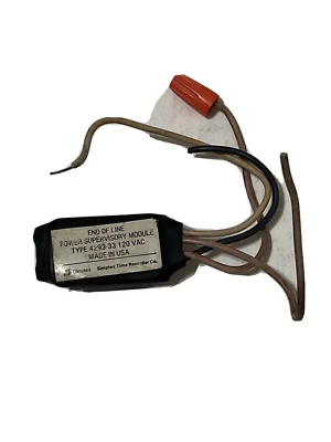 SIMPLEX 4293-33 120 VAC END OF LINE POWER SUPERVISORY MODULE  USED - Image 1 of 2