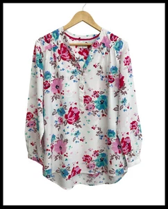 THOMAS COOK Women's Long Sleeve Hi-Lo Floral Shirt Blouse Top Size 12 - Picture 1 of 9