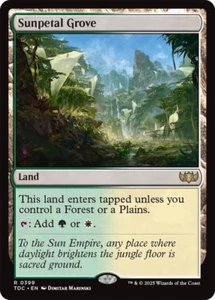 MTG Magic 1x Sunpetal Grove (M/NM) Commander Tarkir Dragonstorm - Photo 1 sur 1