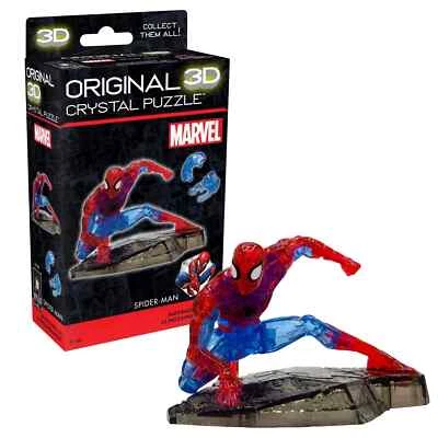 Rompecabezas de cristal 3D original BePuzzled, Marvel Spider-Man Super Hero, para rompecabezas Foto 1 de 4