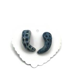 Boucles d'oreilles clou pieuvre artisanale pour femmes nouveauté minimaliste bleu tentacule bijoux