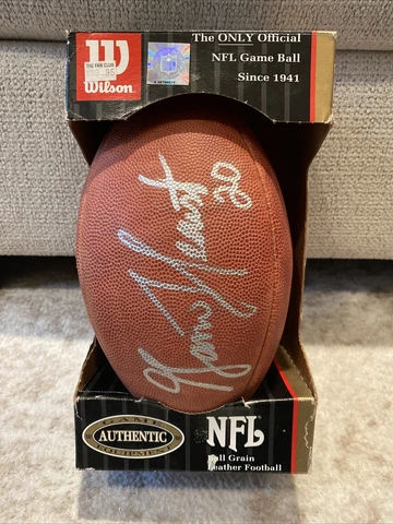 San Francisco 49ers Garrison Hearst #20 Signed Wilson Authentic NFL Game Ball Cover