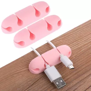 3 Count Cable Clip Cord Wire Organizer Cable Management Holders 4 Hole - Picture 1 of 7