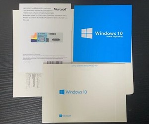 Windows 10 Pro 64-bit Install DVD with Genuine License Product Key