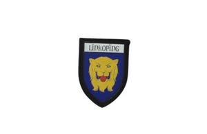 Patch printed embroidery travel souvenir shield city flag sweden linkoping - Bild 1 von 1