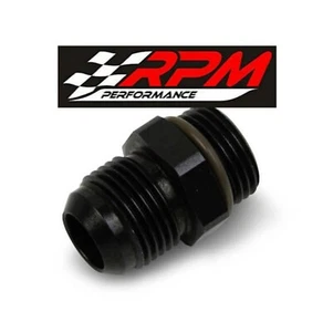 8an O-Ring to 8an Fuel Fitting Black Fuel Line Inlet Fitting Quick Fuel 19-800 - Picture 1 of 1