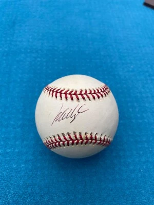 MO VAUGHN AUTOGRAPH HAND SIGNED PERSONALLY ACQUIRED OAL BASEBALL BOSTON RED SOX - Image 1 of 4