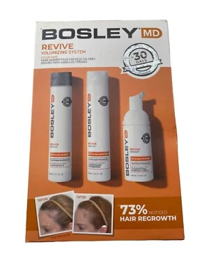Bosley Revive Sistema Voluminizador Color Seguro 30 días KIT Champú, Acondicionador y Tx Foto 1 de 2