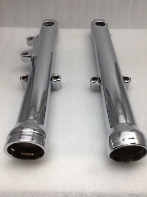 Harley Chrome Fork Legs Sliders 39mm 2007 -17 Sportster XL 1200 G5C0 (EXCHANGE) - Image 1 of 4