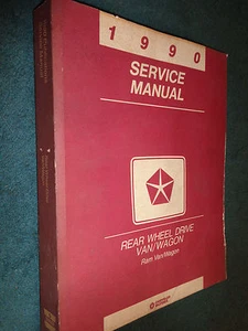 1990 DODGE VAN / SHOP MANUAL / SERVICE BOOK / ORIGINAL - Picture 1 of 4