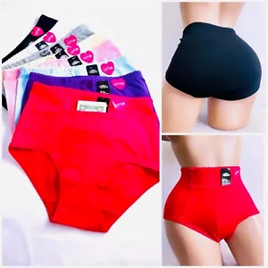 3-12 Gidles High Waisted Cotton Briefs Panties Tummy Control Pocket Travel Safe - Picture 1 of 11