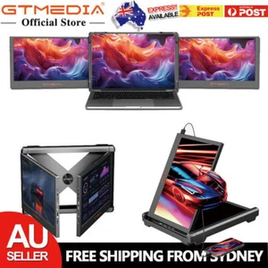Foldable Display Dual Portable Gaming Monitor FHD IPS USB C Triple Travel Screen - Picture 1 of 15