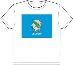 OKLAHOMA STATE FLAGGE T-SHIRT TEE BILD FOTO Stadt Tulsa Norman Donner 1399 - Bild 1 von 1