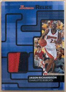 2007-08 Bowman Draft Picks & Stars Relics 2 color Patch Jason Richardson #BR-JR