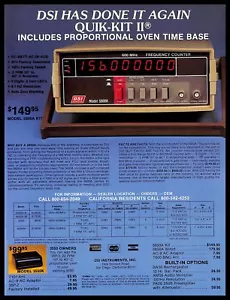 DSI modelo 5600A 1979 contador de frecuencia vintage anuncio impreso radio década 1970 - Imagen 1 de 1