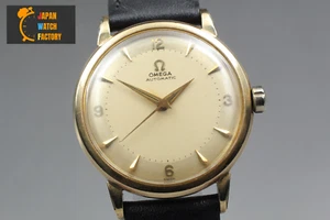 [Exc+5] Vintage OMEGA Seamaster Cal.501 Gold Dial Men's Automatic Watch - Picture 1 of 15