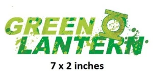 Calcomanía de pared con logotipo de linterna verde anillo eléctrico pegatina de vinilo DC Comics peel stick arte - Imagen 1 de 1