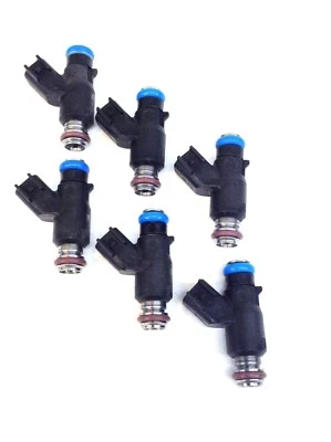 JUEGO DE 6 INYECTORES DE COMBUSTIBLE DELPHI 12588610 2007-2010 BUICK CHEVY SATURN PONTIAC V6 Foto 1 de 2