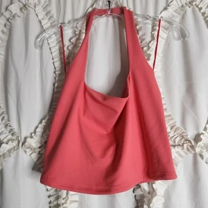 Top Abercrombie Rosa Halter Suave A&F Talla Grande - Imagen 1 de 4