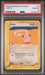 2003 Pokemon Skyridge Cleffa 48/144 PSA 10 Gem Mint POP 66 - Bild 1 von 2
