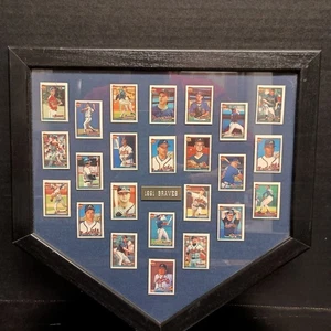 1991 Atlanta Braves Baseball Team Mini Cards Framed - Picture 1 of 10