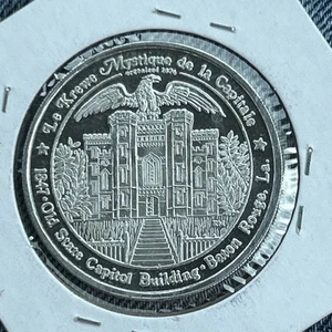 "Ficha de aluminio de 1,5"" Old State Capital Building Baton Rouge LA - 1977 Mardi Gras" - Imagen 1 de 4