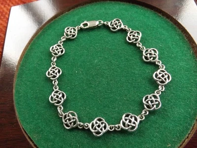 Organic Art Nouveau Modernist 925 sterling silver bracelet hallmark SG 925 - Image 1 of 4