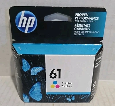 HP 61 Tri-Color Ink Cartridge Exp April 2023 - Image 1 of 4