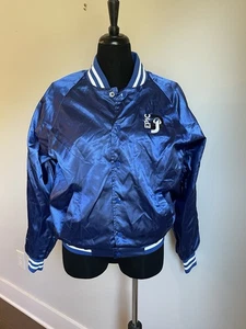 Chaqueta de satén estilo vintage con logotipo de DJ épico genial talla M - Imagen 1 de 6