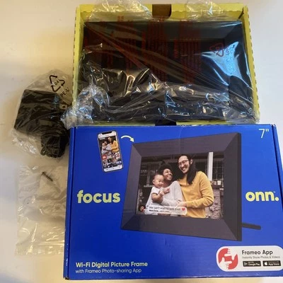 ONN 7" Wi-Fi Digital Picture Frame, LCD IPS Touch screen w/ Free Frameo App - Image 1 of 4