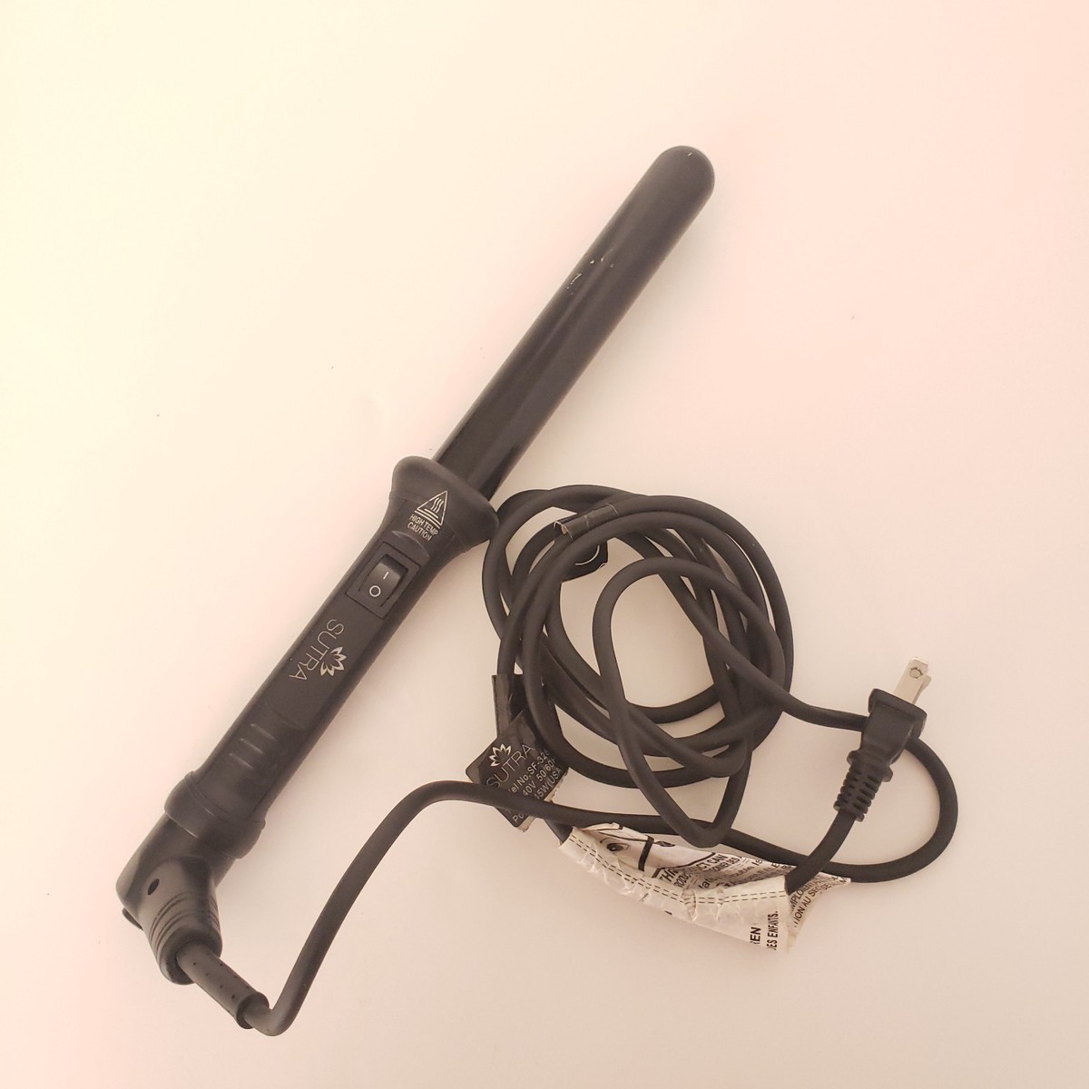 Sutra Black Curling Wand Sutra Ceramic Ionic Curling Iron | Groupon Goods main image 4