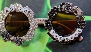 Kids Sunglasses HALLOWEEN Themed "Bad To The Bone" NEW - Picture 1 of 2