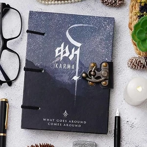 Rockjon Handmade Printed Cardboard Journal Diary with Buckle Lock | 200 Pages - Picture 1 of 5