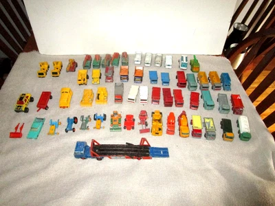 Lote enorme diversos. Brinquedos fundidos Lesley Made in England Matchbox dos anos 70 - Imagem 1 de 4