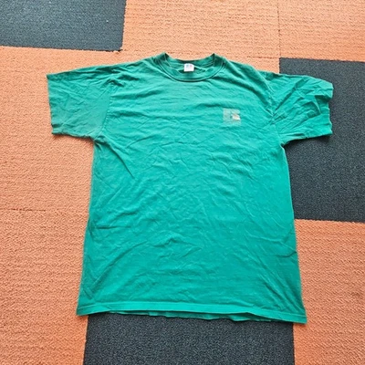 Vintage Russell Athletic Shirt Mens Large Green Made USA Single Stitch Y2K Z3a - Image 1 of 4