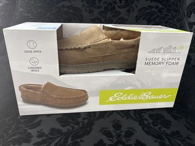 Zapatilla de gamuza de espuma viscoelástica Eddie Bauer para hombre - grande Foto 1 de 2