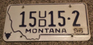 Targa concessionario statale Montana 1996 vintage - Foto 1 di 4