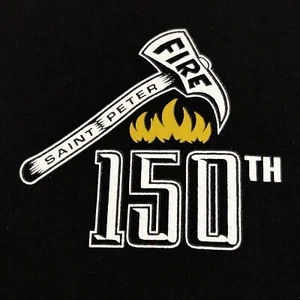 T-shirt grafica Saint Peter Fire Dept 150° anniversario taglia XL - Foto 1 di 5