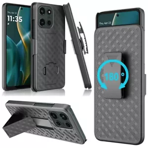 For Motorola Moto G 5G 2025 Case + Belt Clip Holster Stand Cover + Screen Glass - Picture 1 of 9
