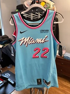 Nike Swingman Miami Heat Blue Vice City Edition Jimmy Butler Jersey 44 (Medium) - Picture 1 of 9