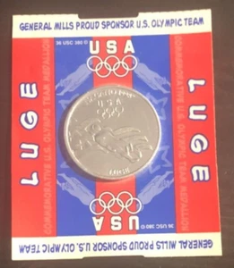 1998 USA Olympic Commemorative Aluminum Coin LUGE - Picture 1 of 1