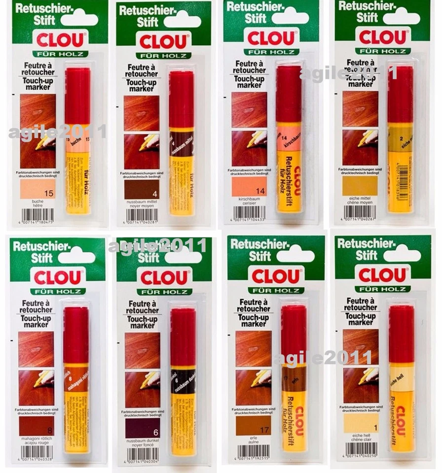 Clou Retuschier-Stift für Holz Retuschierstift Reparatur Ausbesserung FARBWAHL - Bild 1 von 1