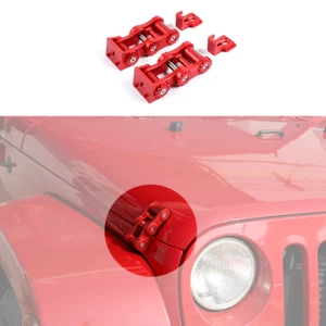 Red Hood Latch Locking Catch Buckle For Jeep Wrangler JK 2007-2017 Accessories - Picture 1 of 11