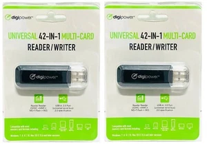 42-in-1 Multi Card Reader/ Writer digi power USB SDHC MMC T-Flash DP-MCR4 Lot - Picture 1 of 5