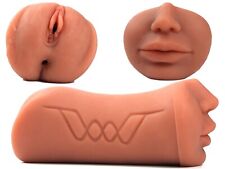 Sexspielzeug Masturbator Taschenmuschi 3 in 1 Masturbator- Mund ,Vagina und Anus