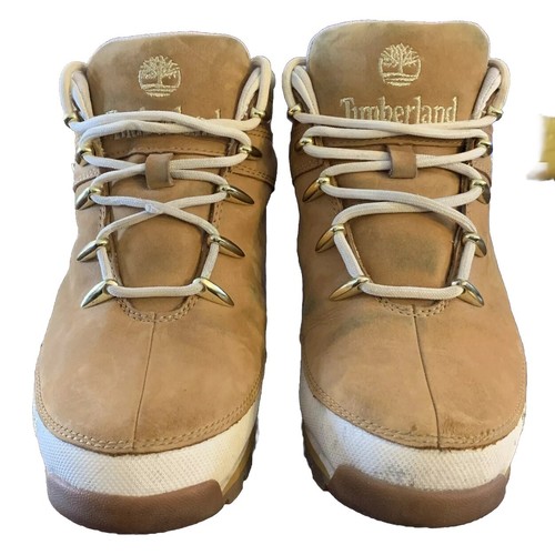 Scarpe da trekking Timberland Euro in pelle marrone chiaro da donna taglia 10 (alcuni graffi)