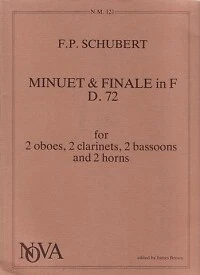 SCHUBERT MINUET & FINALE D 8 Wind Instruments - Image 1 of 1