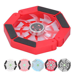 Laptop Cooler Pad With Luminous Large Fan USB Notebook Computer Foldable Sta IDS